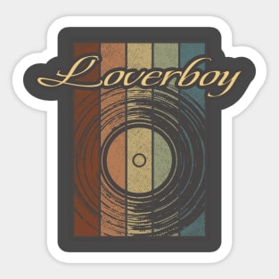 Loverboy Vynil Silhouette Sticker